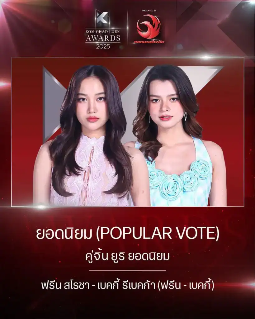 Kom Chad Luek Awards 2025 official trophy image.