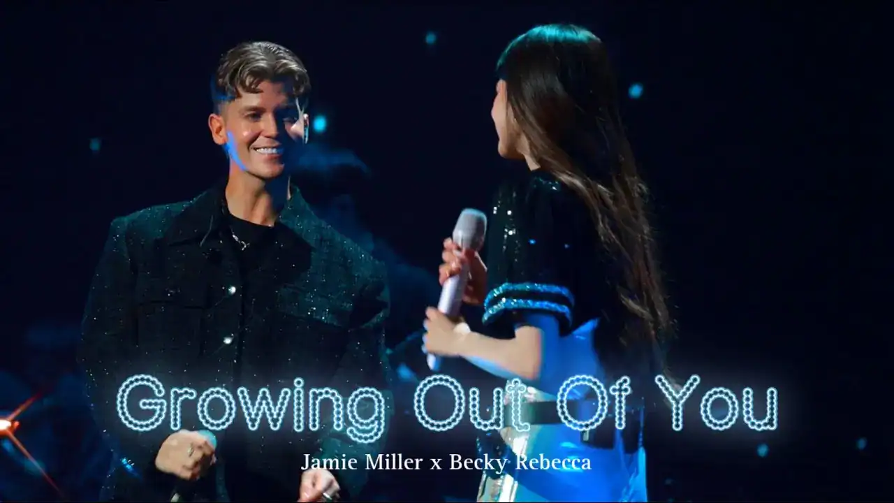 Becky Armstrong performing duet in Growing Out of You.