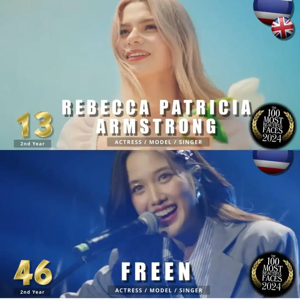 Freen and Becky portrait featured in TC Candler 2024 100 Most Beautiful Faces.