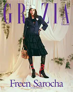 Freen Sarocha on Grazia Singapore cover 2025 wearing Valentino.