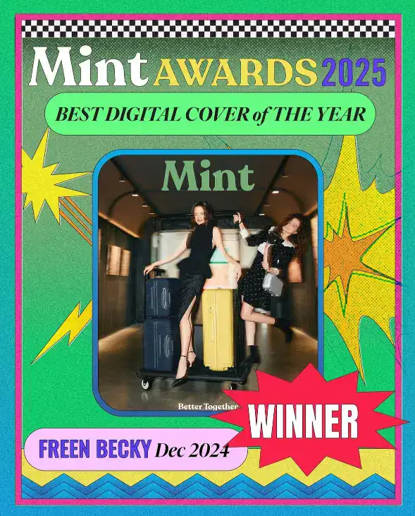 Freen and Becky on the Mint Awards 2024–2025 winning digital cover.