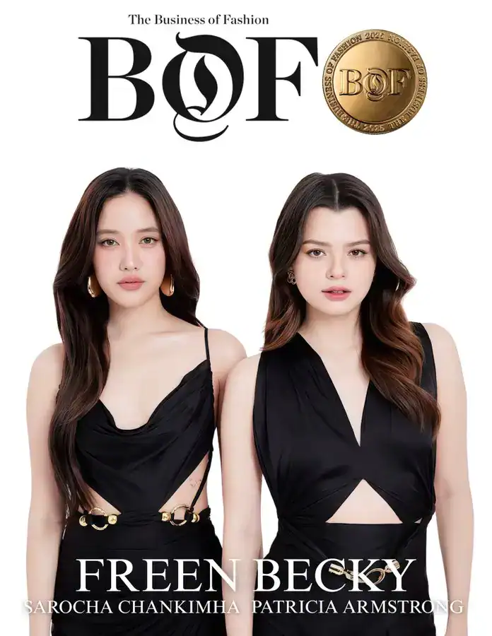 Freen and Becky recognized as BoF 500 honorees in 2025 by Business of Fashion, posing together for an official editorial photo.