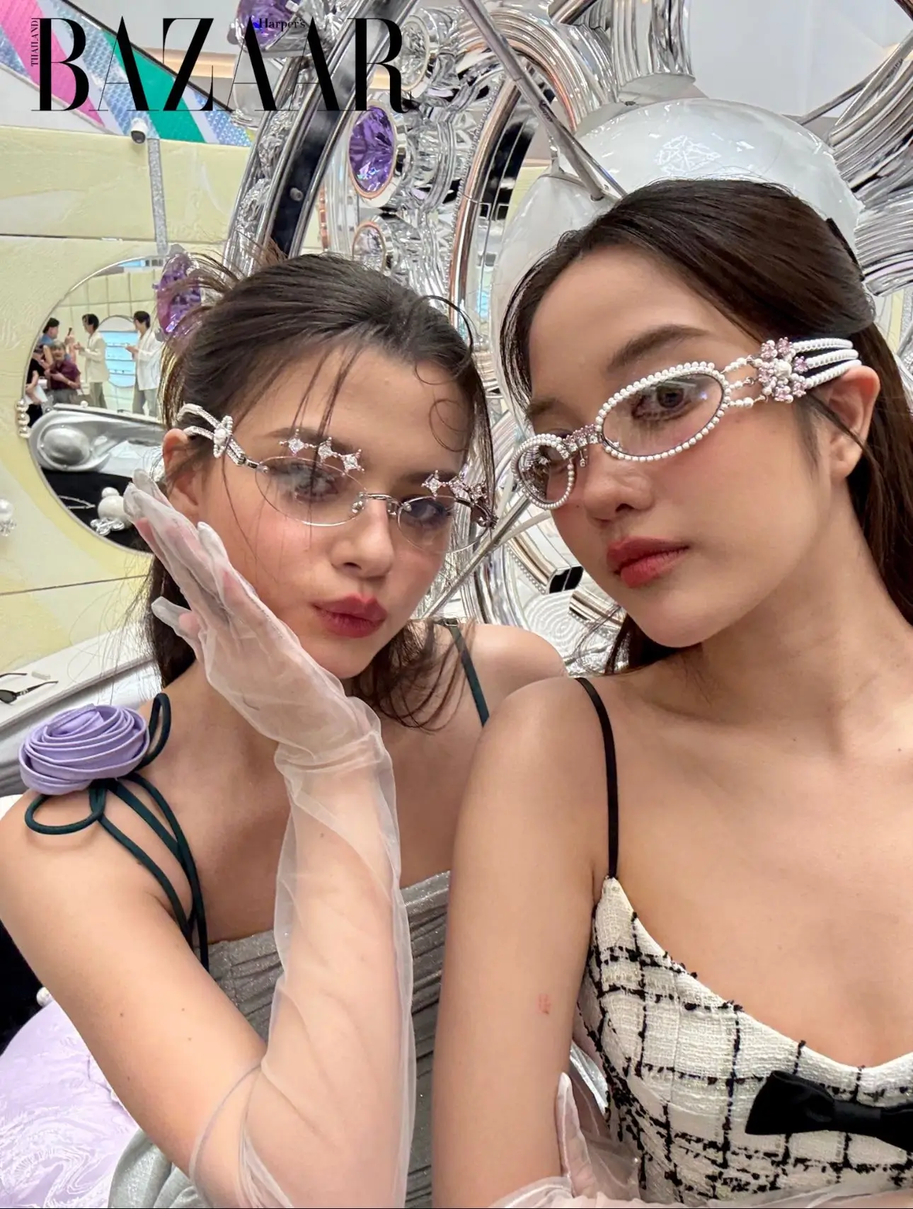 Freen and Becky at the Gentle Monster Popup Shop 2025.