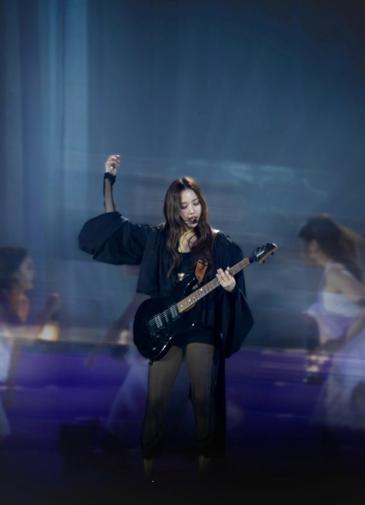 Freen Sarocha performing on stage at her birthday concert, August 2026