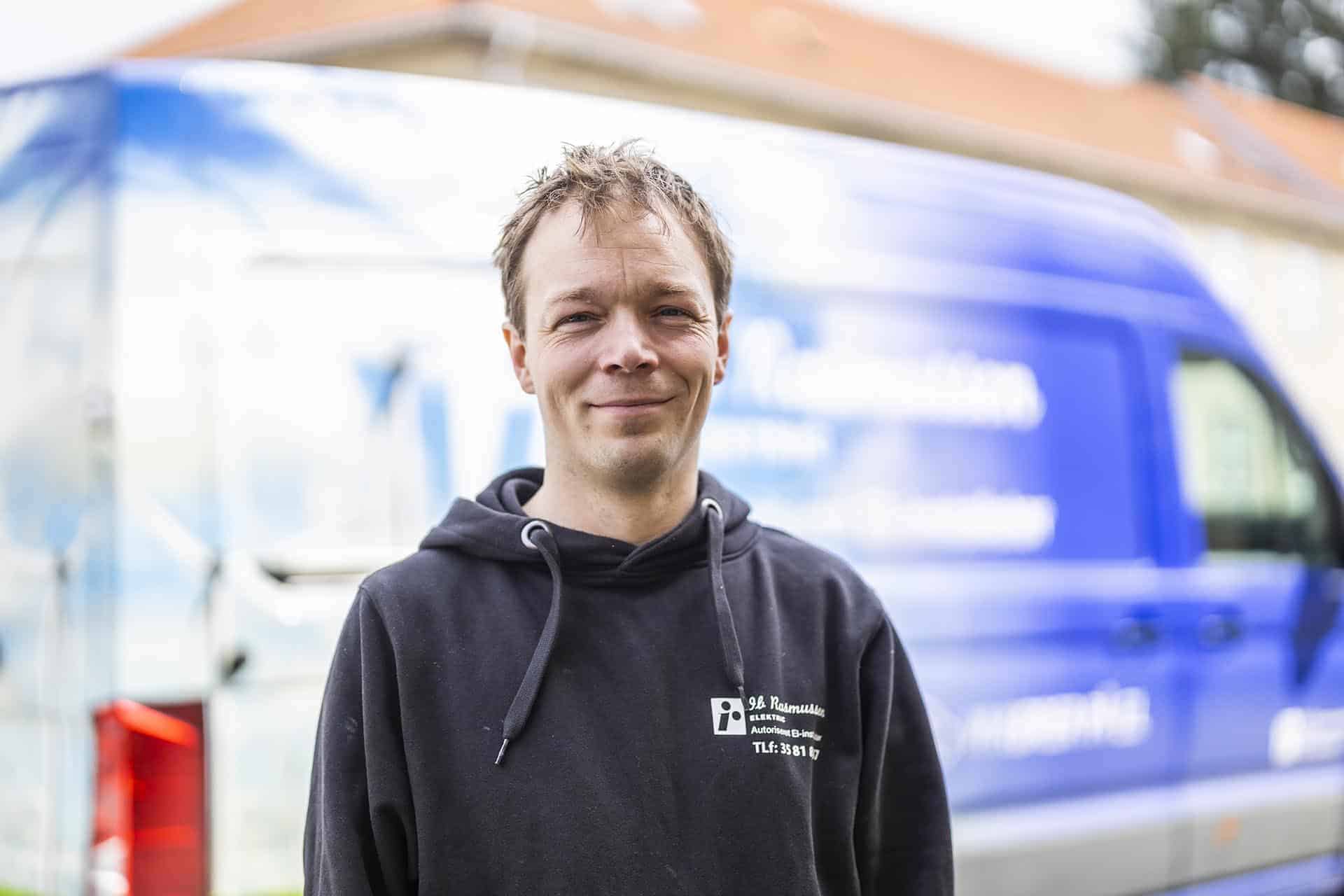 Portræt af el-installatør