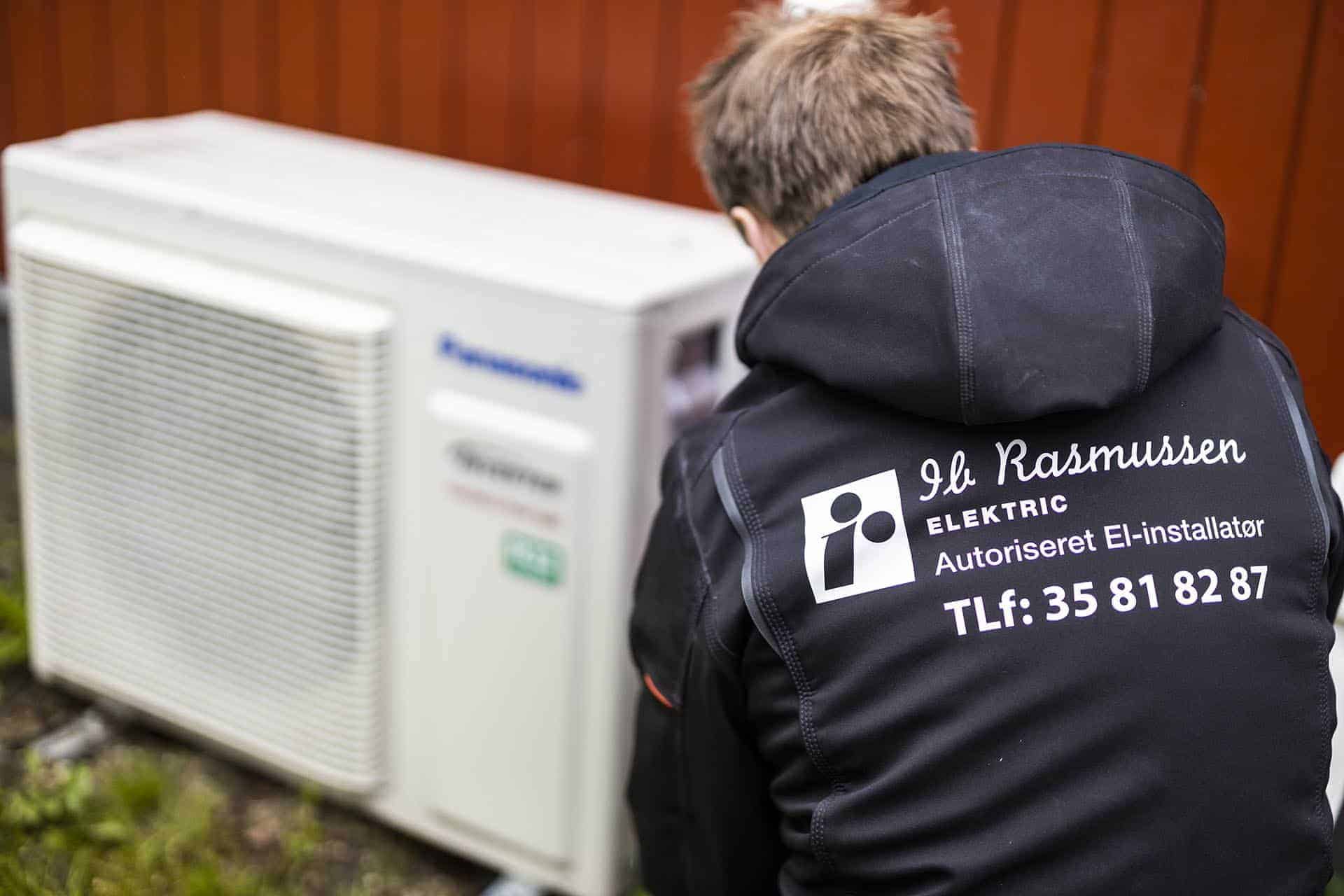 montering af varmepumpe