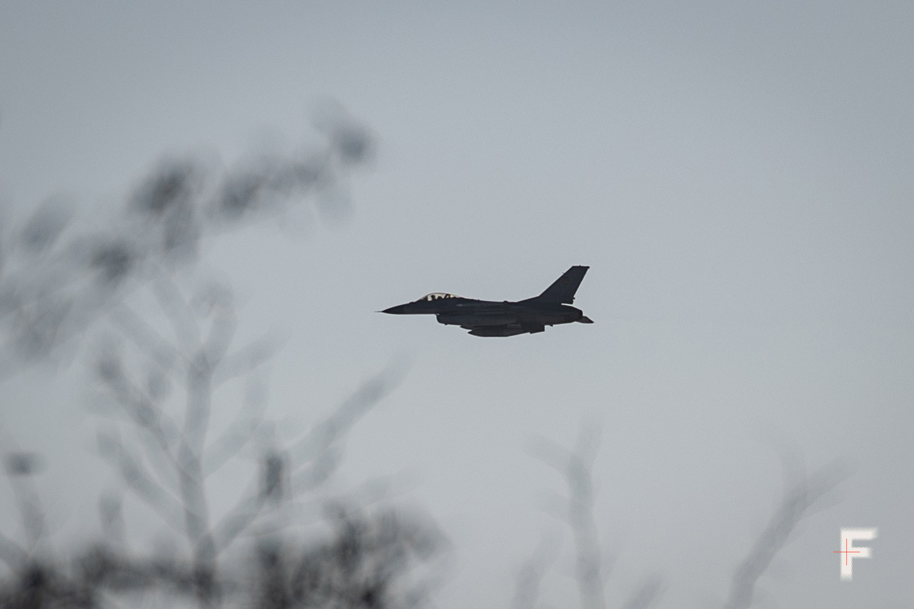 F-16 ВПС України під час бойового вильоту в напрямку окупованого Курахового