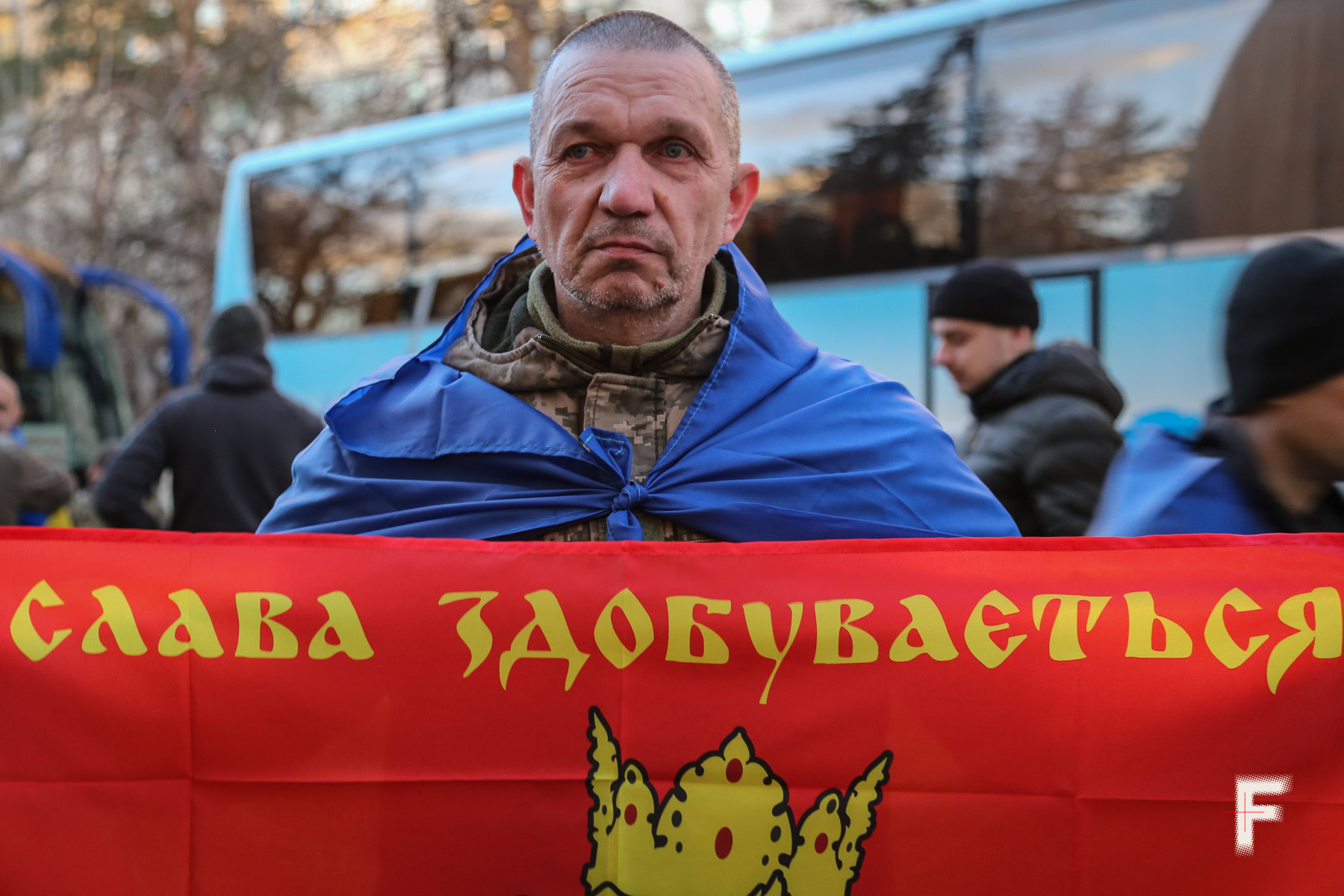 Військовий 24 ОБМп після обміну з полону