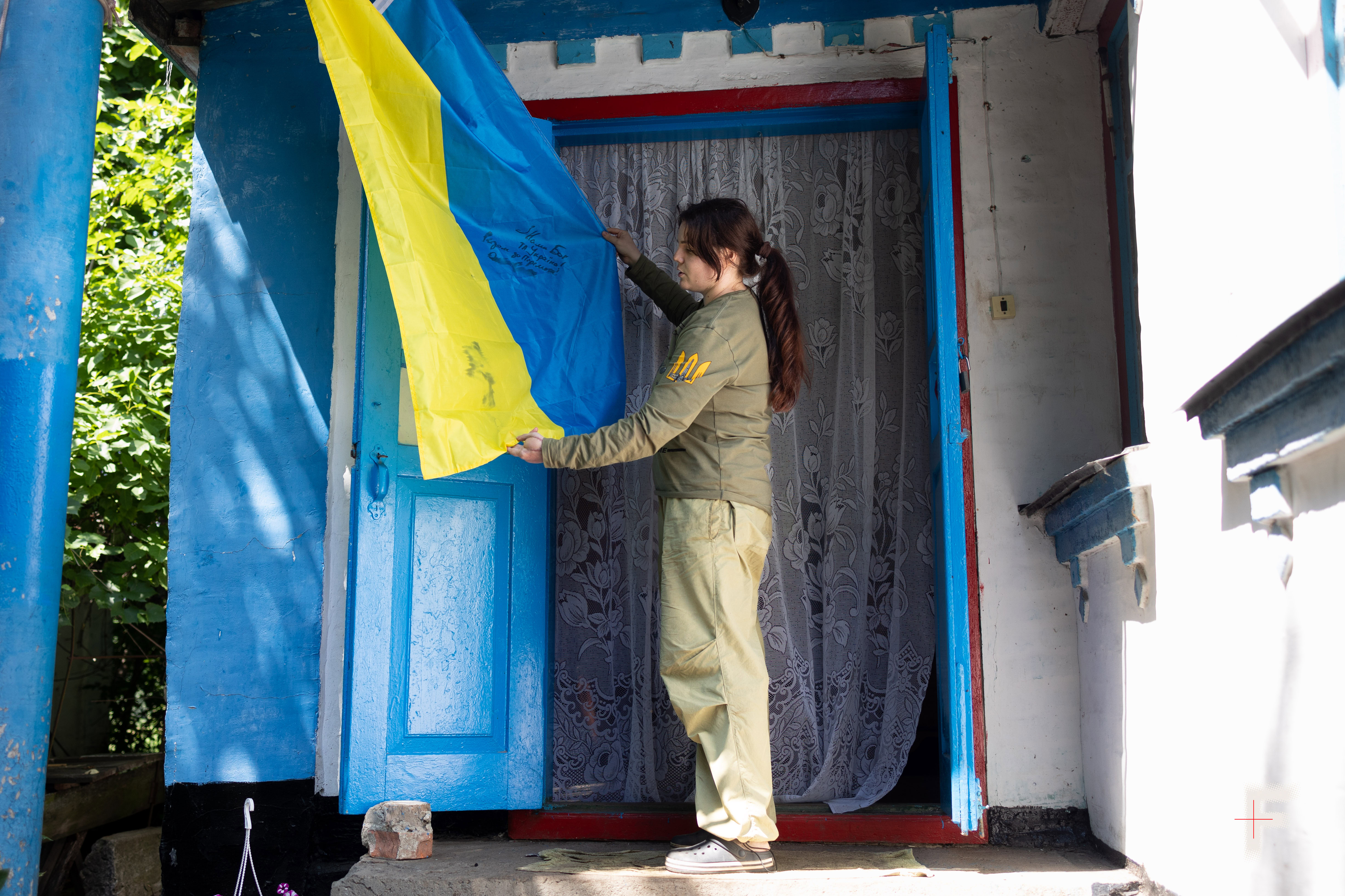 Олександра, ветеранка та івент-менеджерка проєкту у таборі, де проживають ветерани, село Легедзине, Черкаська область, Україна, 22 липня 2025 року. Дубчак Данило / Frontliner