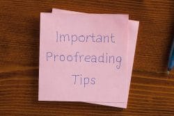 Proofreading label