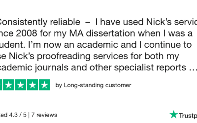 This proofreading testimonial really touched me