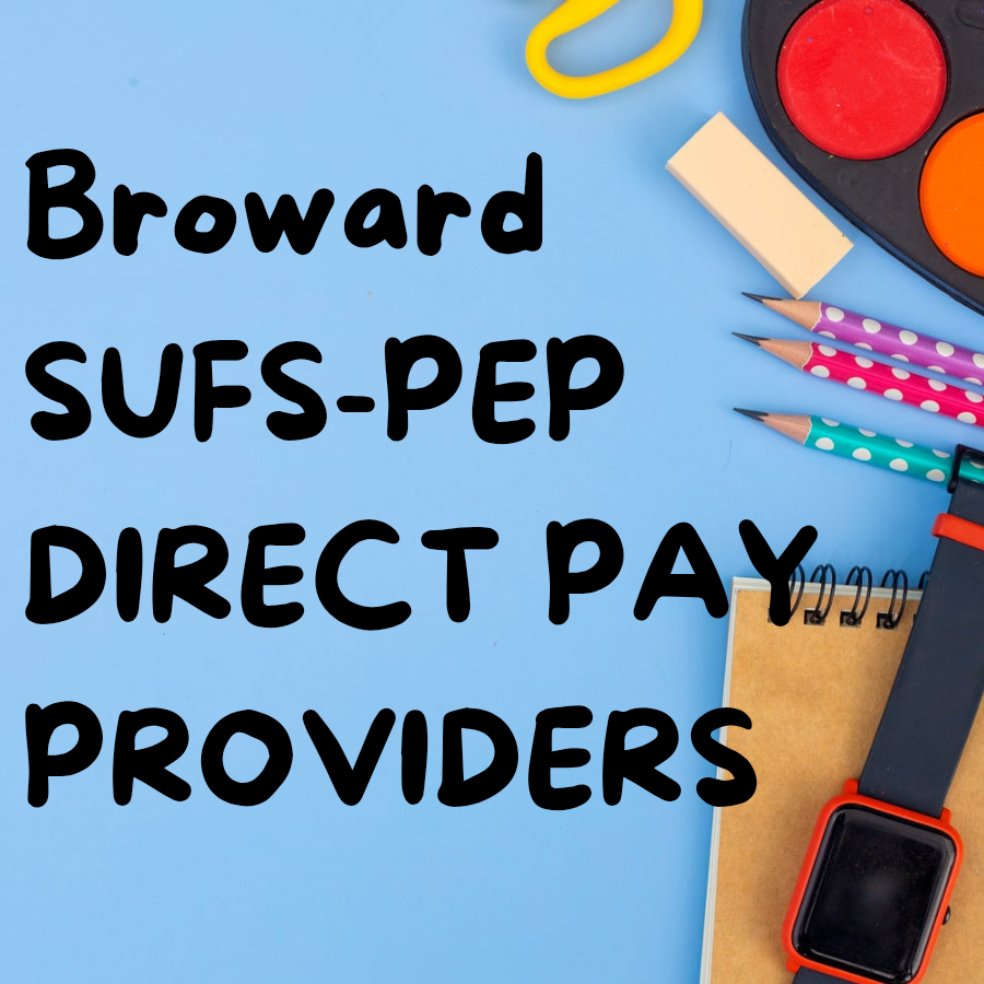 Step Up For Students Direct Pay Providers BROWARD: