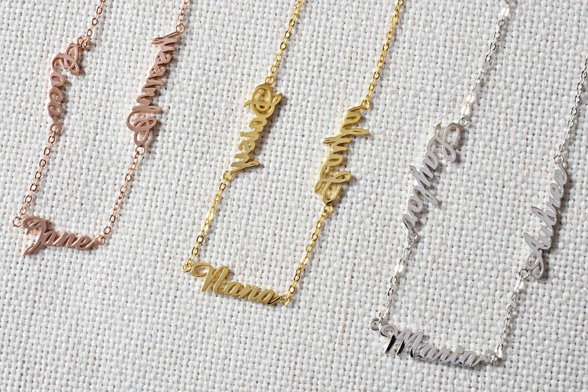 multiple name necklace