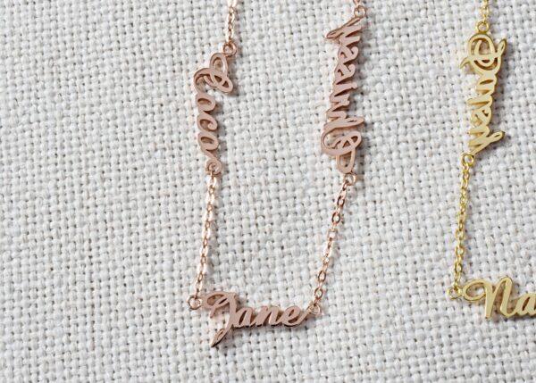 multiple name necklace