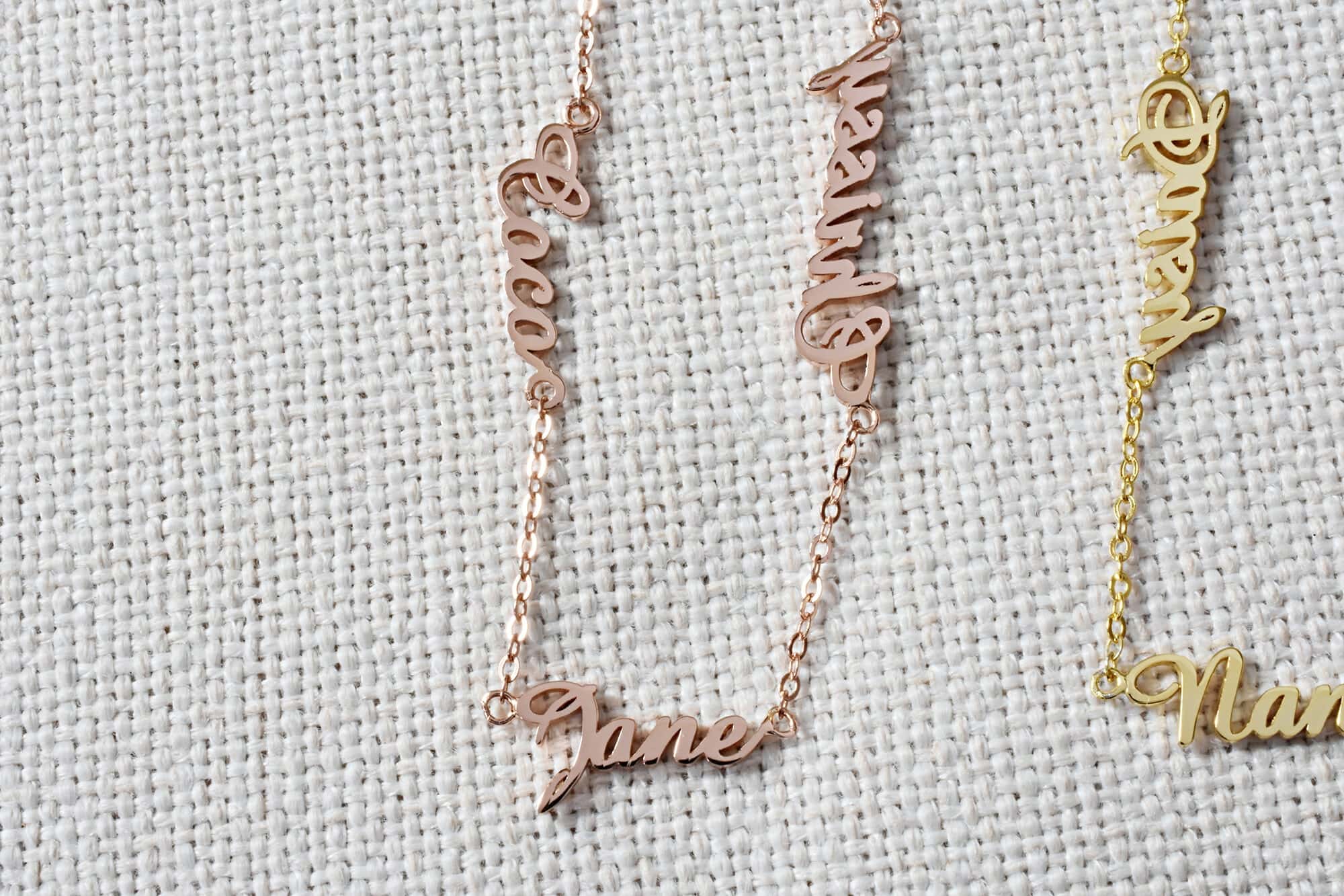 multiple name necklace
