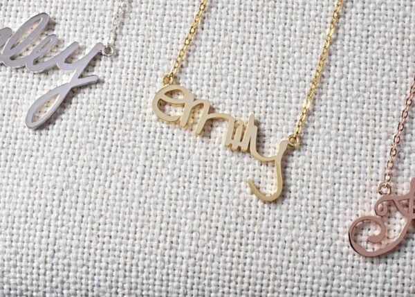 Actual handwriting necklace FM 238-1