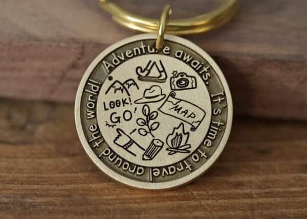 Adventure awaits keychain 3