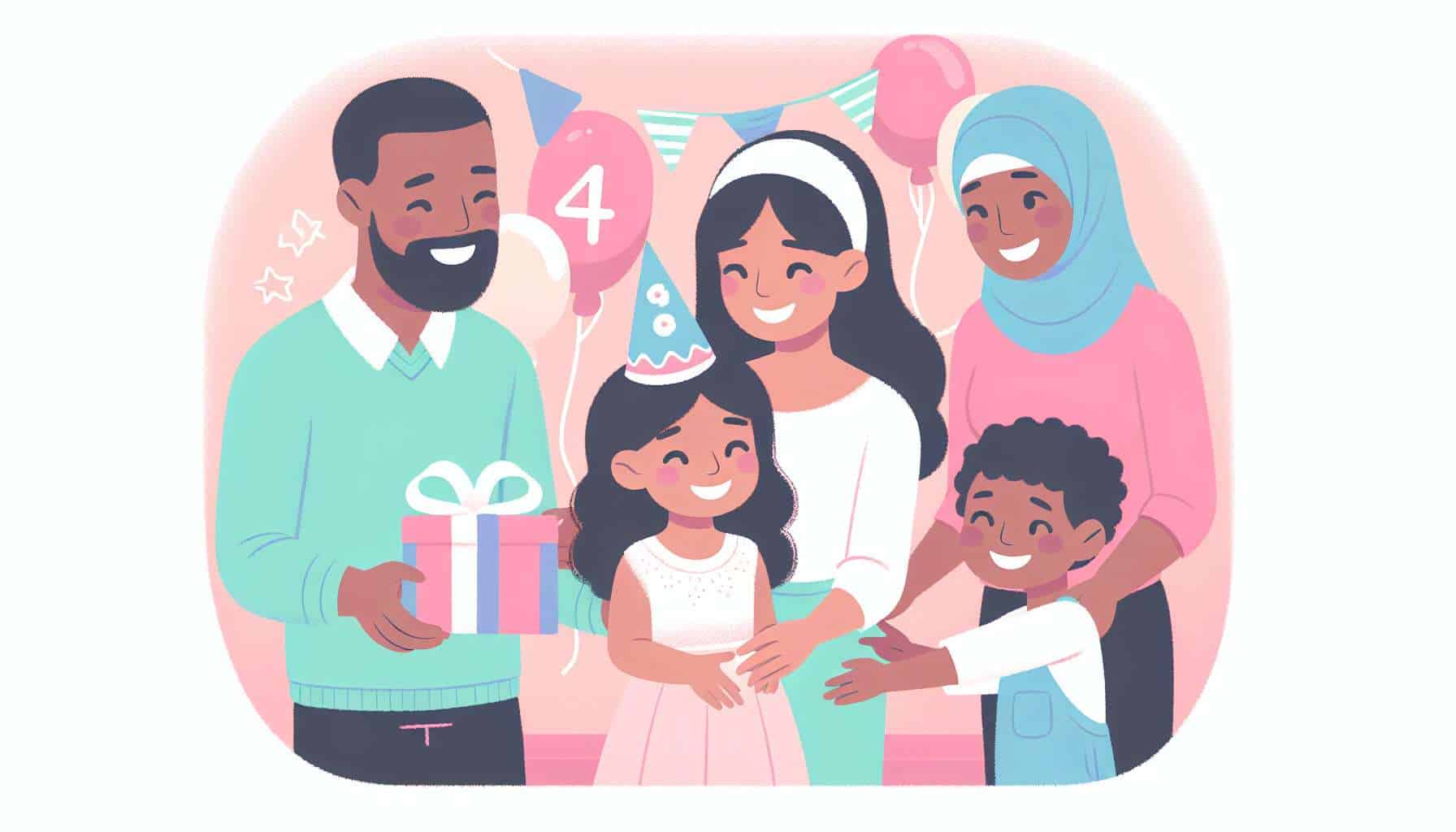 4 year old girl birthday party ideas – party ideas for kids illustration