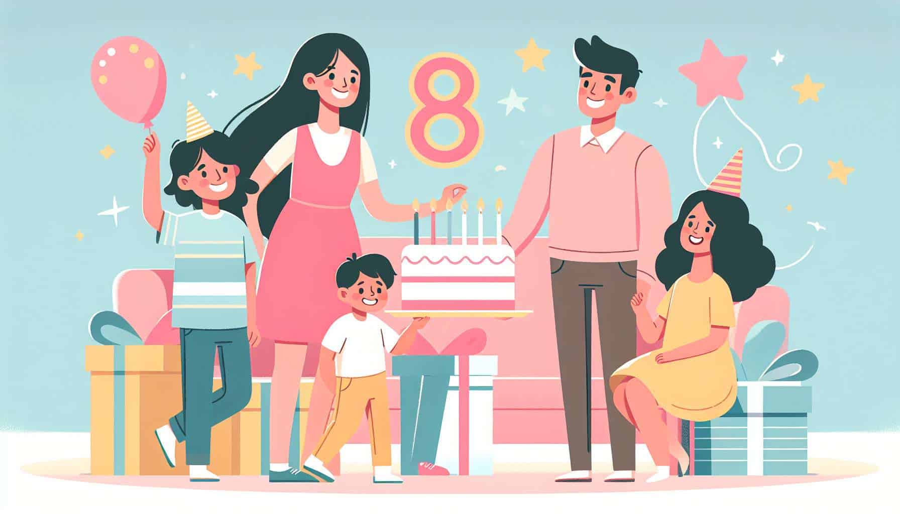 8 year old birthday ideas – party ideas for kids illustration