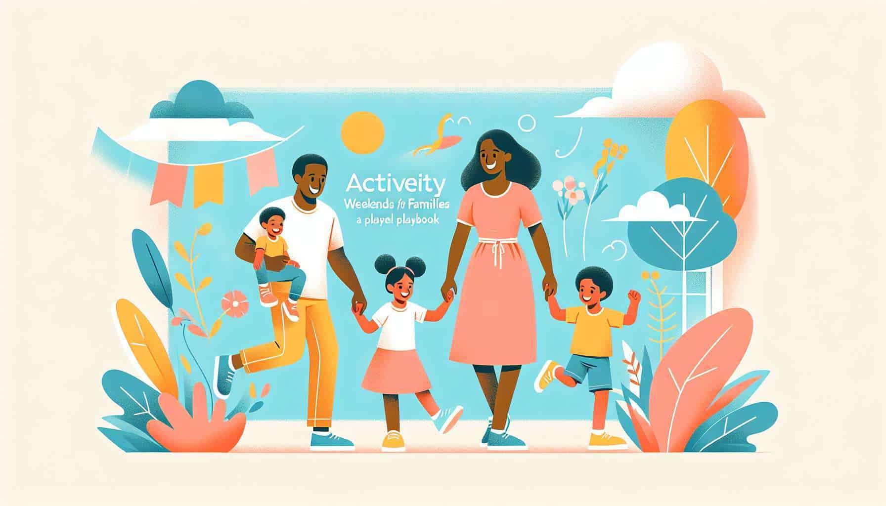 activity weekends for families – seasonal family activity illustration