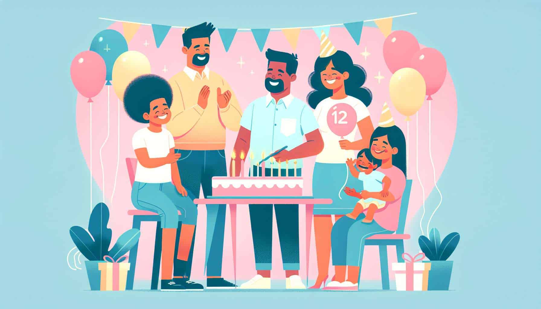 birthday party activities for 12-year olds – party ideas for kids illustration