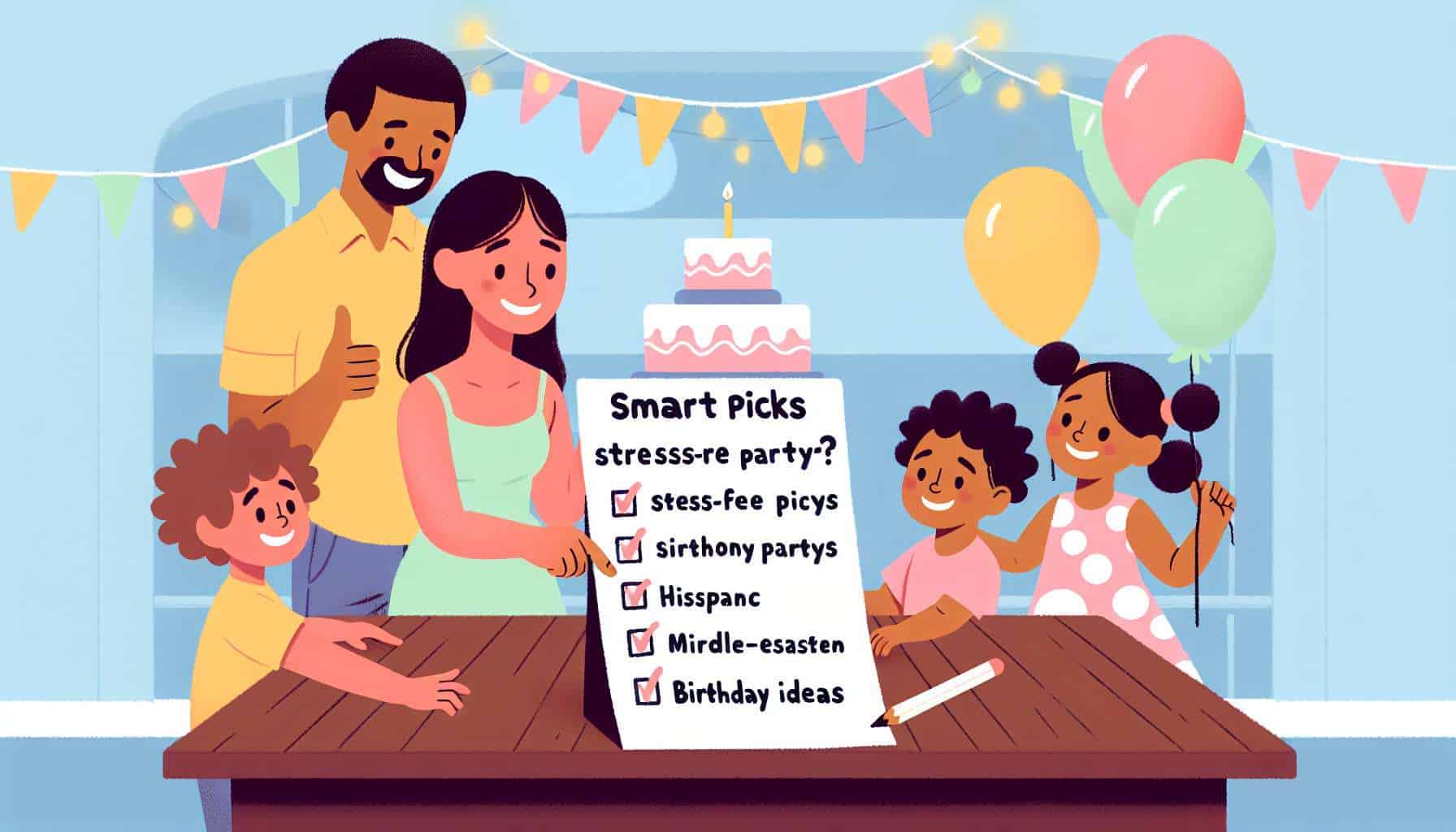 birthday rental ideas – party ideas for kids illustration