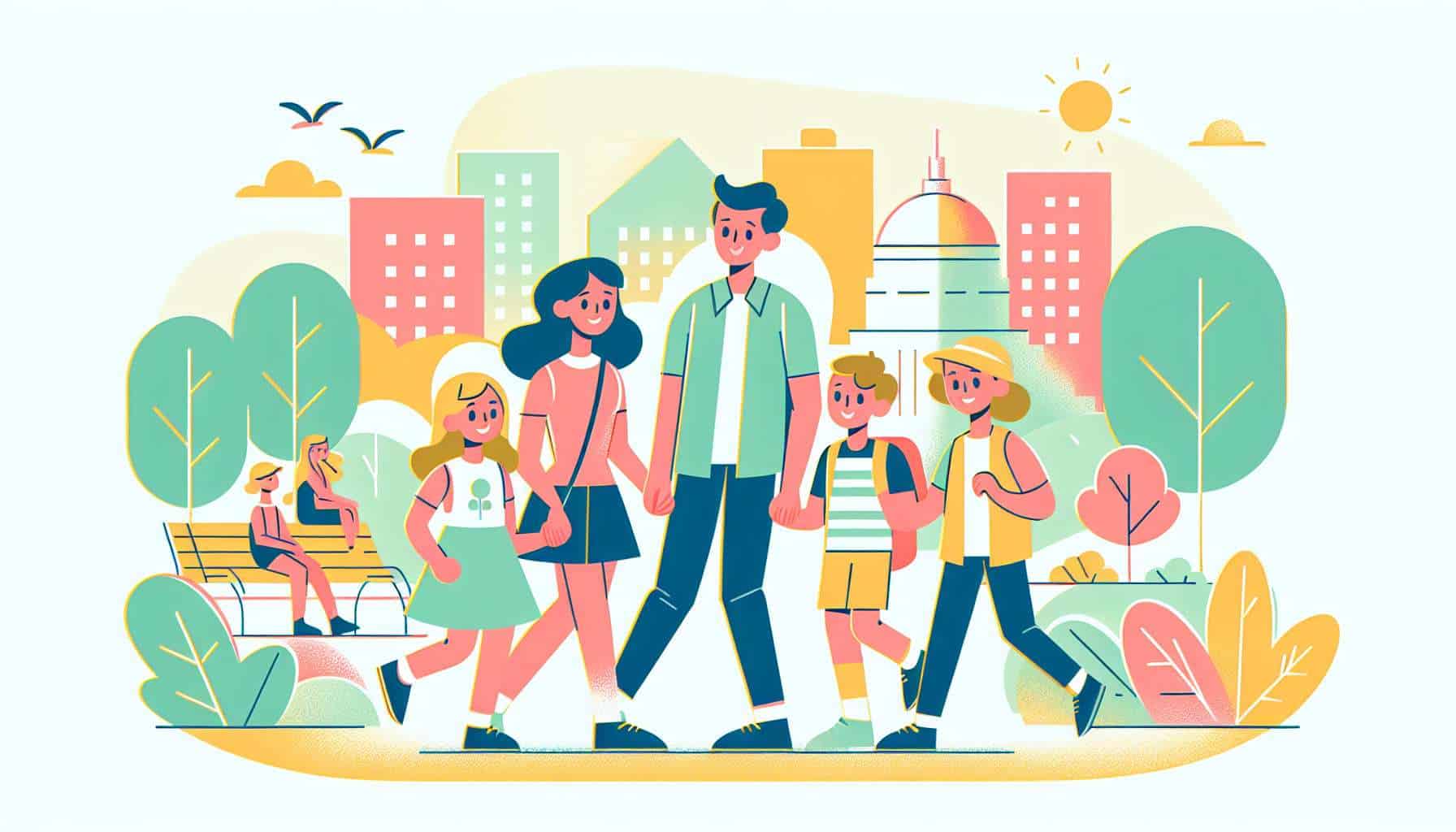 fun things to do in dc with kids – kids outdoor games illustration