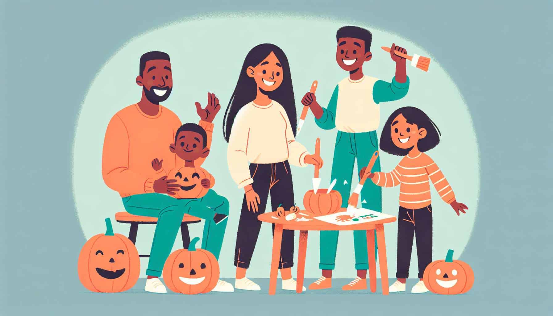 halloween art ideas for kids – seasonal family activity illustration