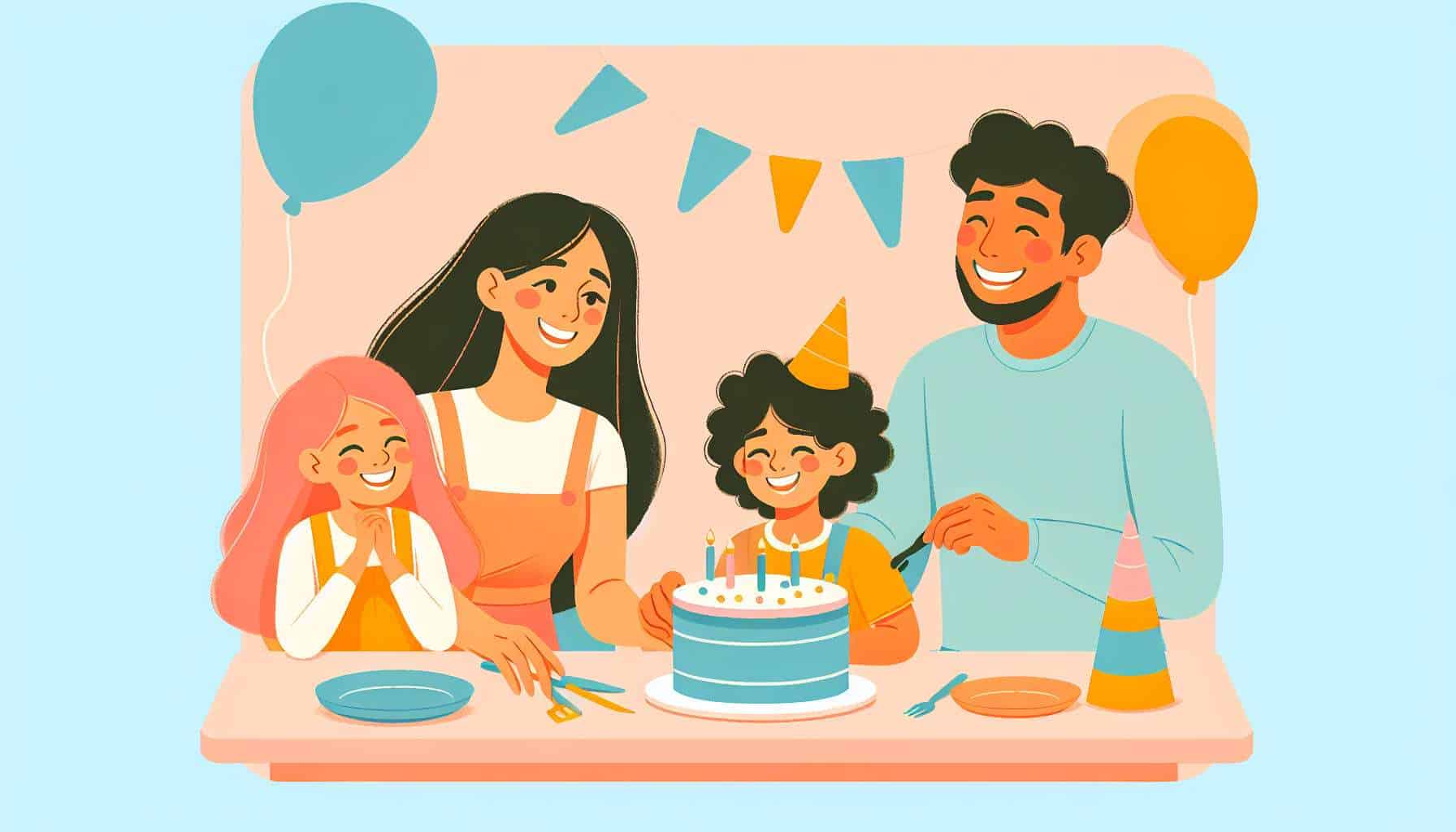 happy birhtday ideas for boys – party ideas for kids illustration