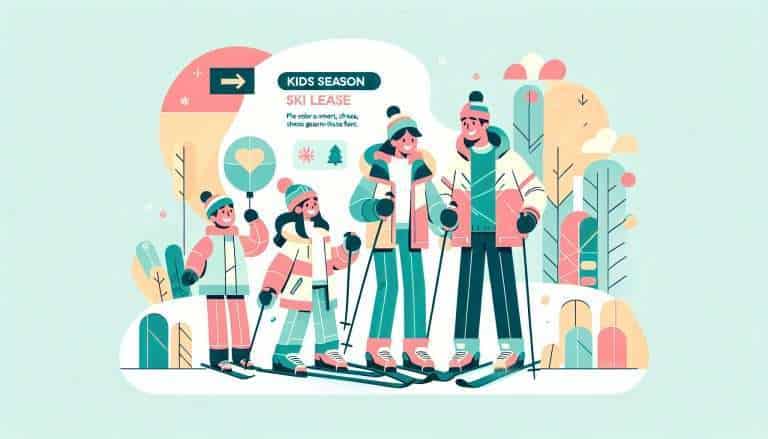 kids season ski lease