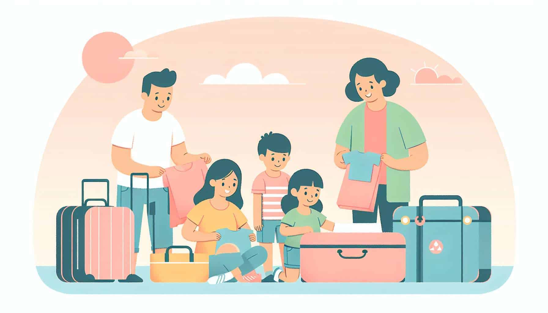 Packing Checklist for Family Trips – family-friendly illustration