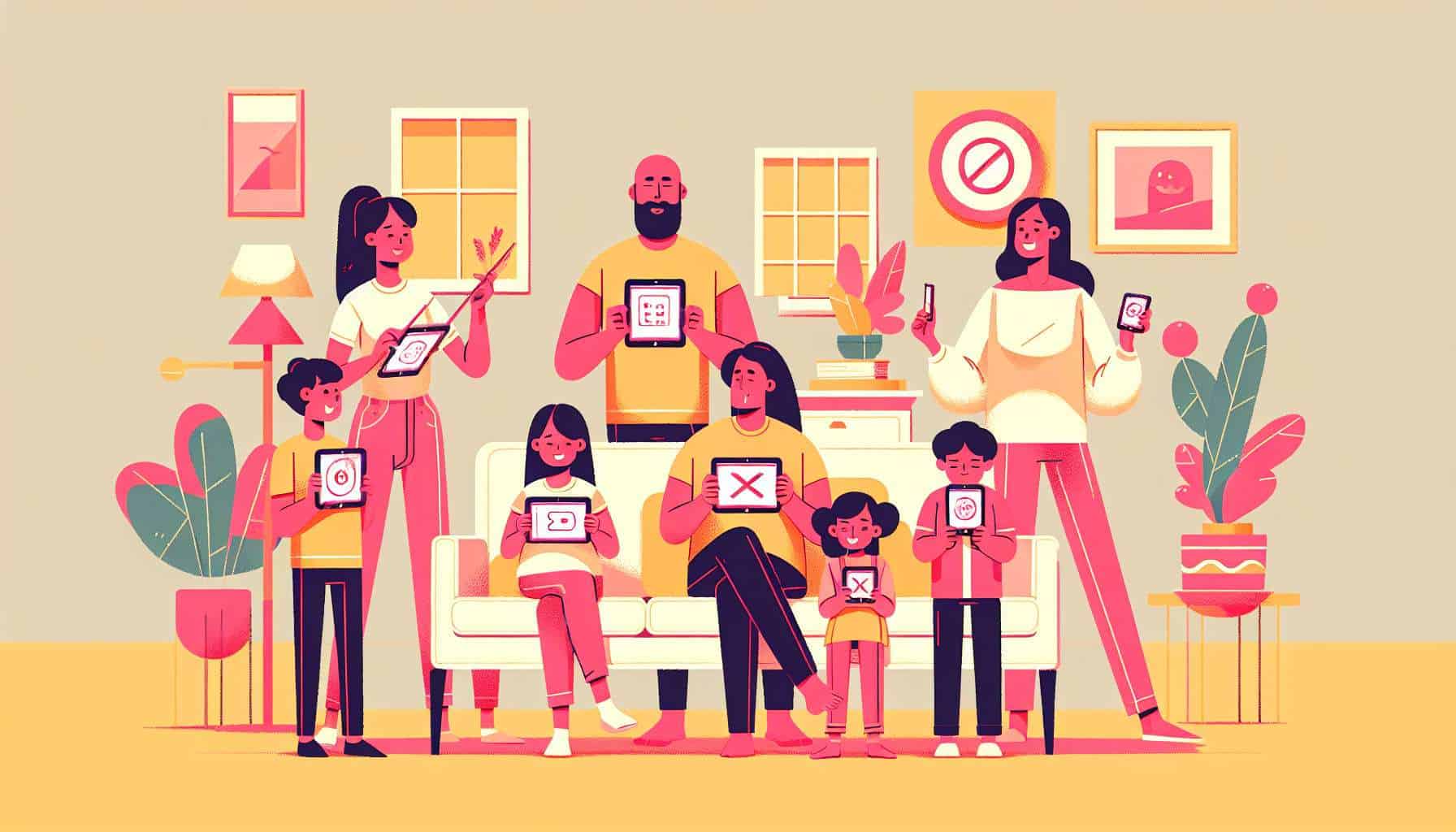 Screen Time Rules That Work – practical parenting tips illustration