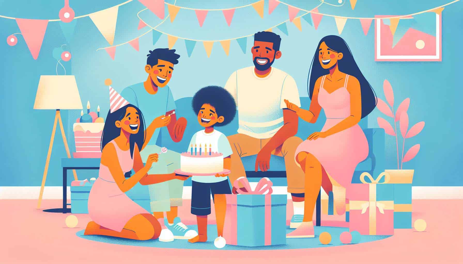 ten year old birthday party – party ideas for kids illustration