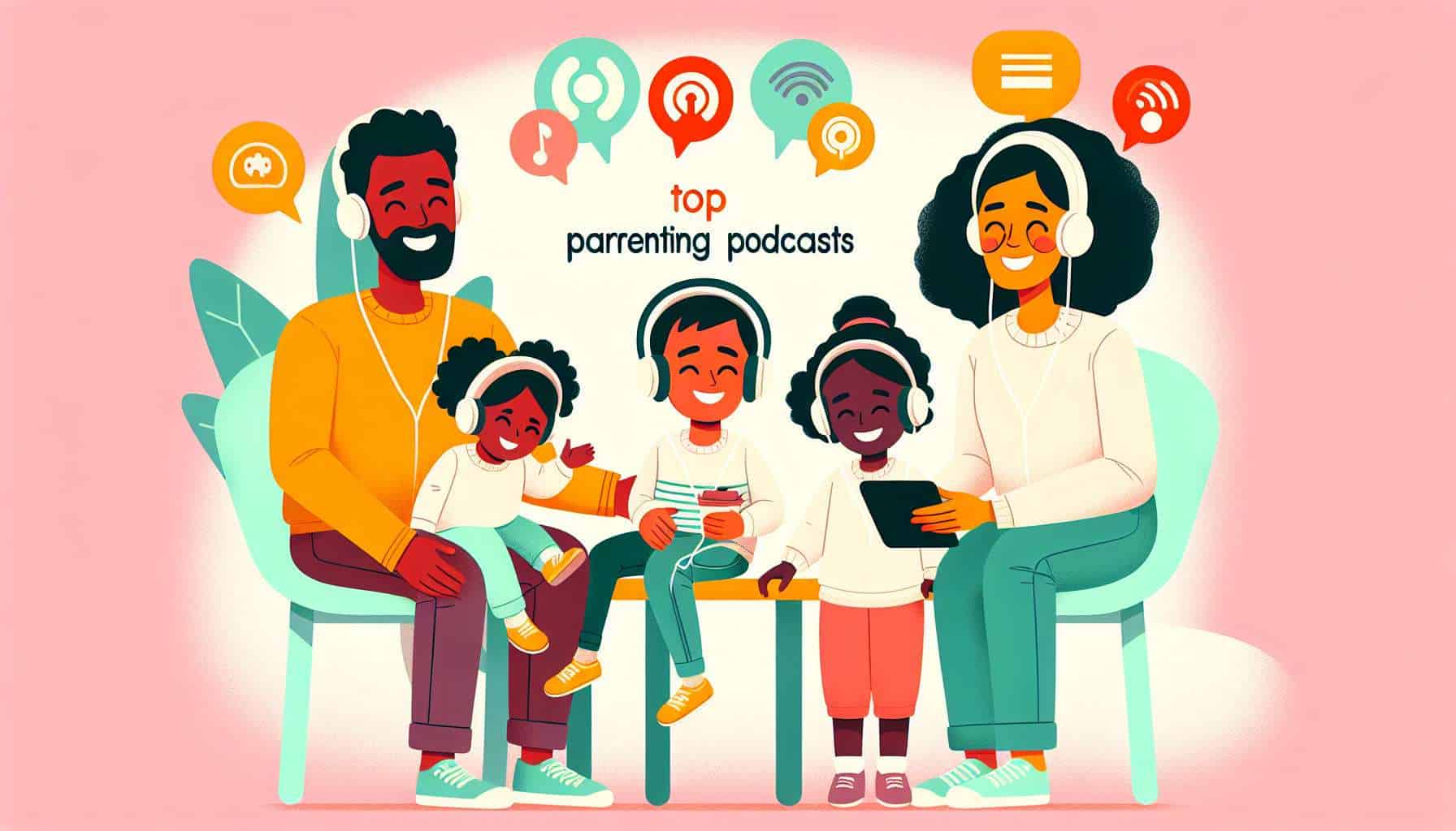 top parenting podcasts – practical parenting tips illustration