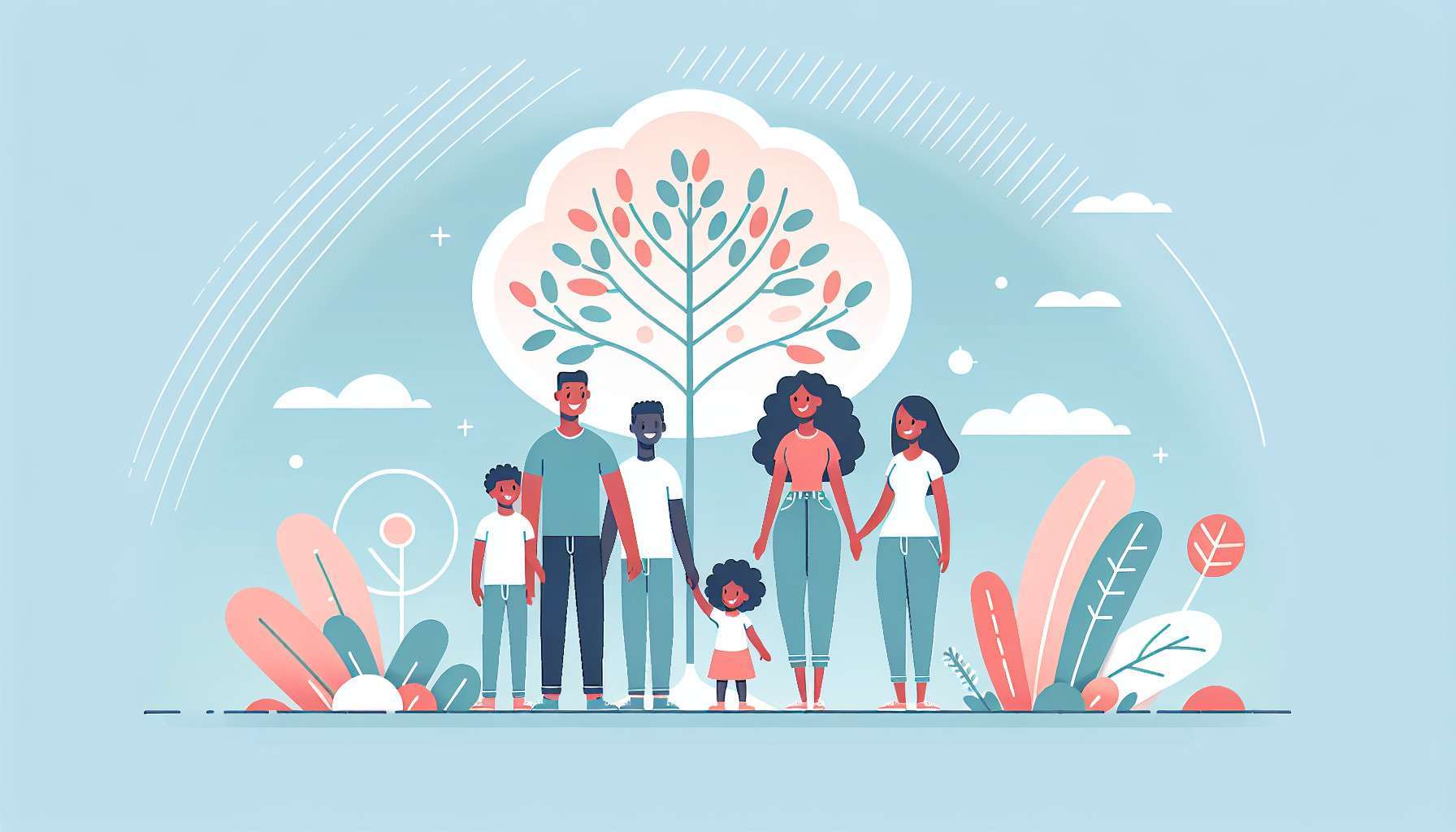 tree of life meaning family – family-friendly illustration