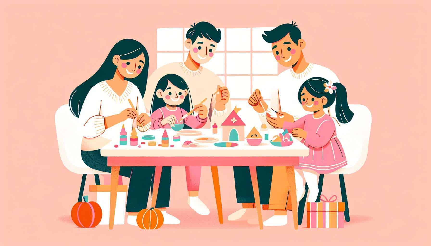 Thanksgiving Table Crafts – seasonal family activity illustration
