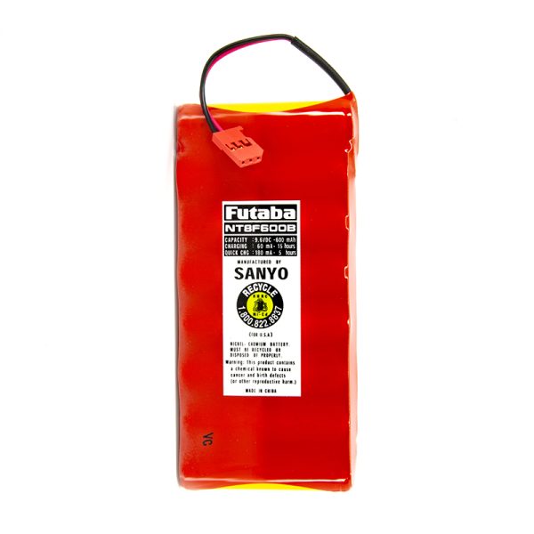 9.6V 600mAh Transmitter Battery (8-Cell Flat)