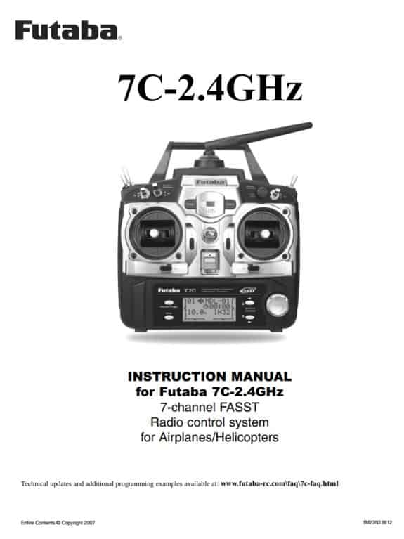 7C (2.4 GHz) Printed Manual