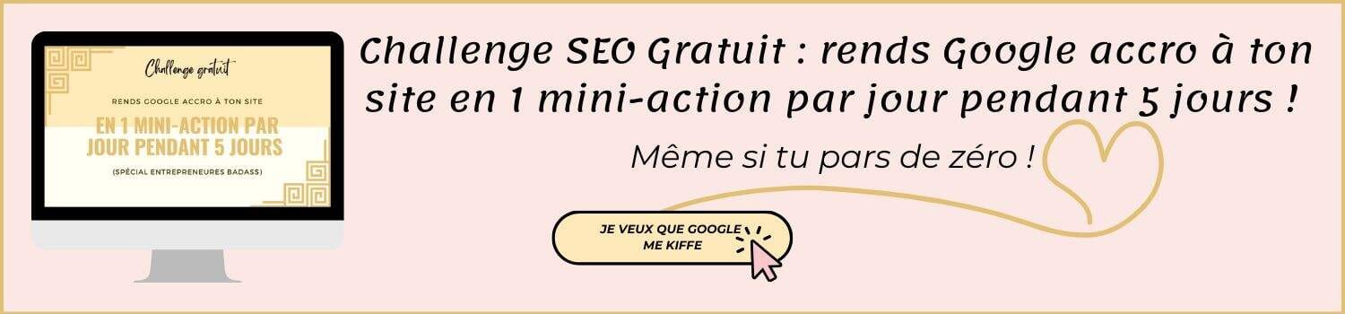 Challenge SEO gratuit