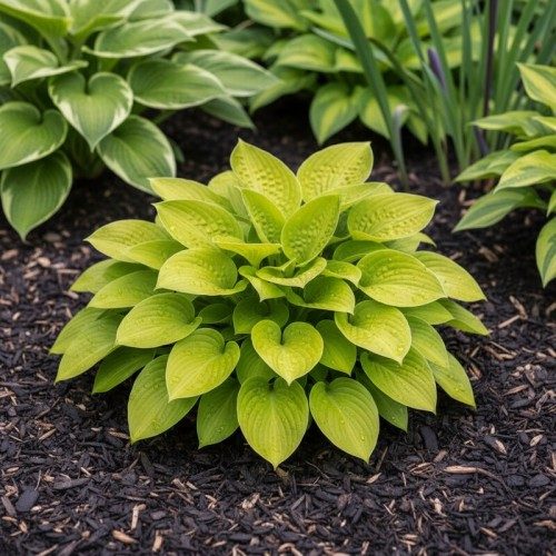 Funkia Hosta hybrid Sun Mouse
