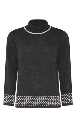 Skovhuus strik med høj hals