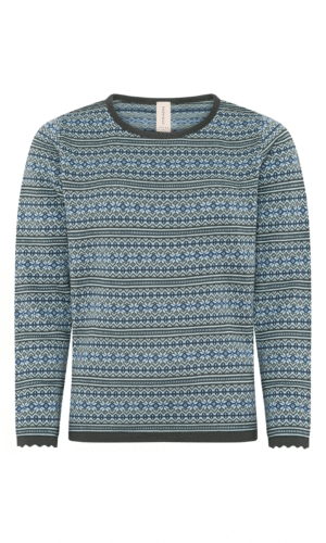 Skovhuus strik med strikket mønster