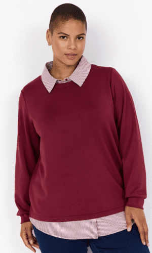 Wasabi bluse med snyde skjorte under