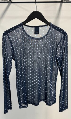 Luxzuz mesh bluse med bomber