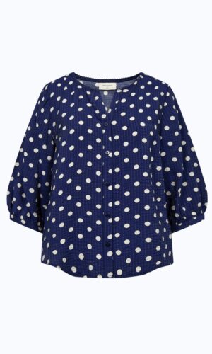 Freequent bluse med 3/4 ærme