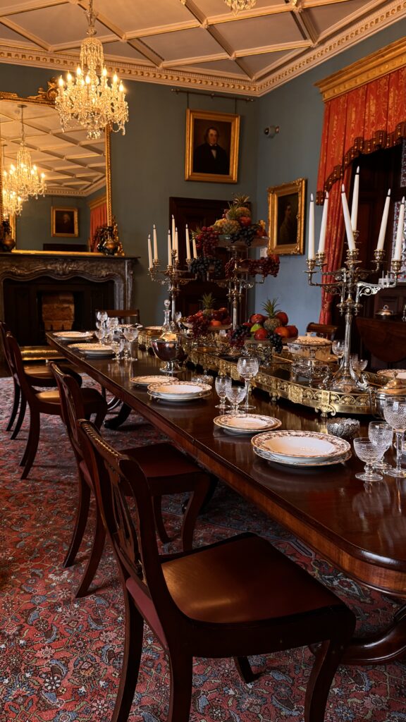 Elegant dining room in Kilkenny Castle