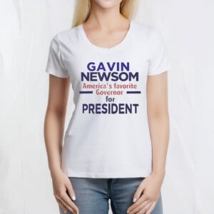 California Flag Gavin Newsom 2028 T-Shirt – Campaign Tee