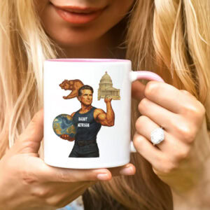 Daddy Newsom Meme Mug – Gavin Newsom Muscle Capitol Bear Ceramic Cup