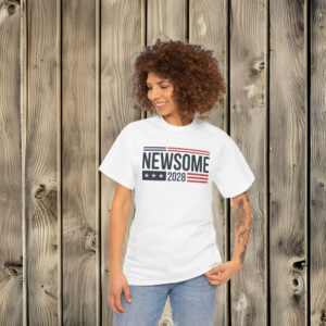 Gavin Newsom 2028 Patriotic Campaign T-Shirt