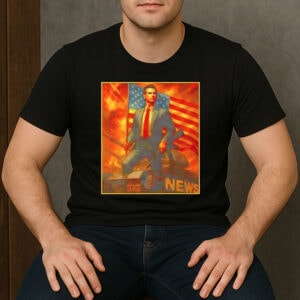 Gavin Newsom Patriotic Tank Shirt – American Flag Political Tee
